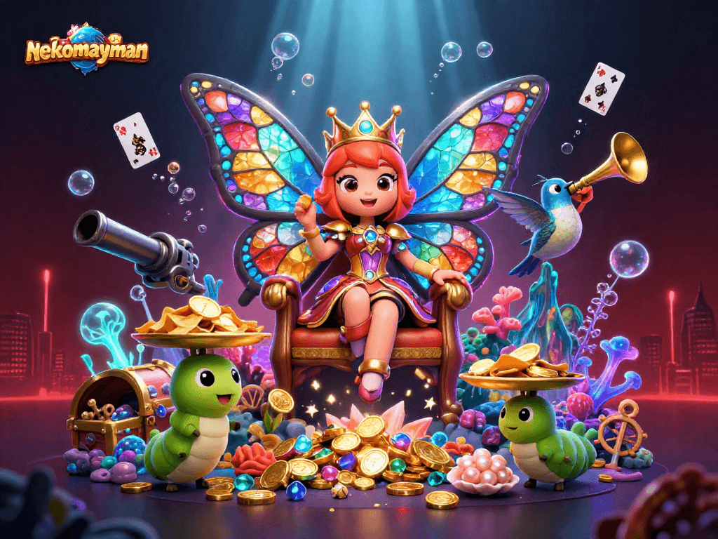Experience winning gameplay with nekomayman as vibrant characters bring slots to life amidst treasure and excitement.