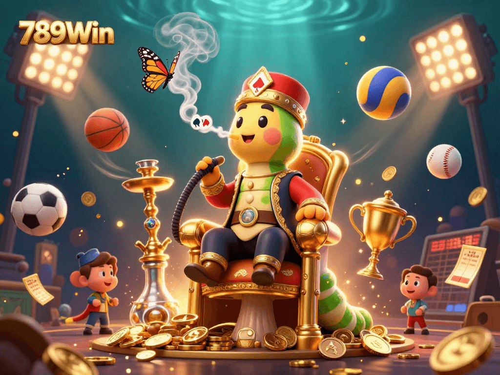 Experience the excitement of 789Win with dynamic sports elements and vibrant casino imagery.