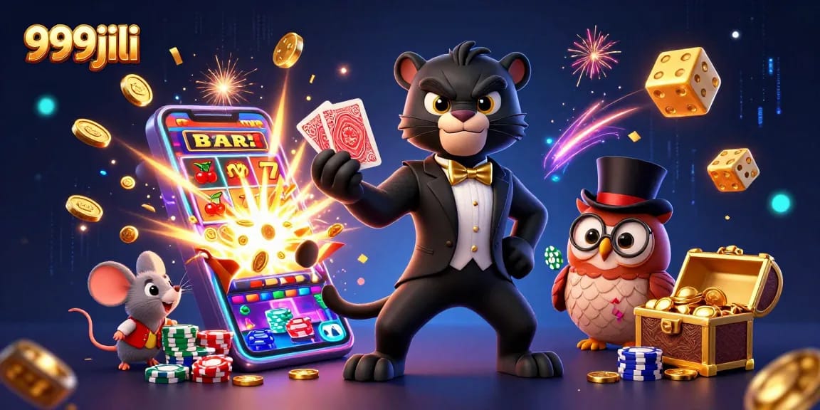 Engage in thrilling gameplay with 999jili's vibrant characters and dynamic casino elements.