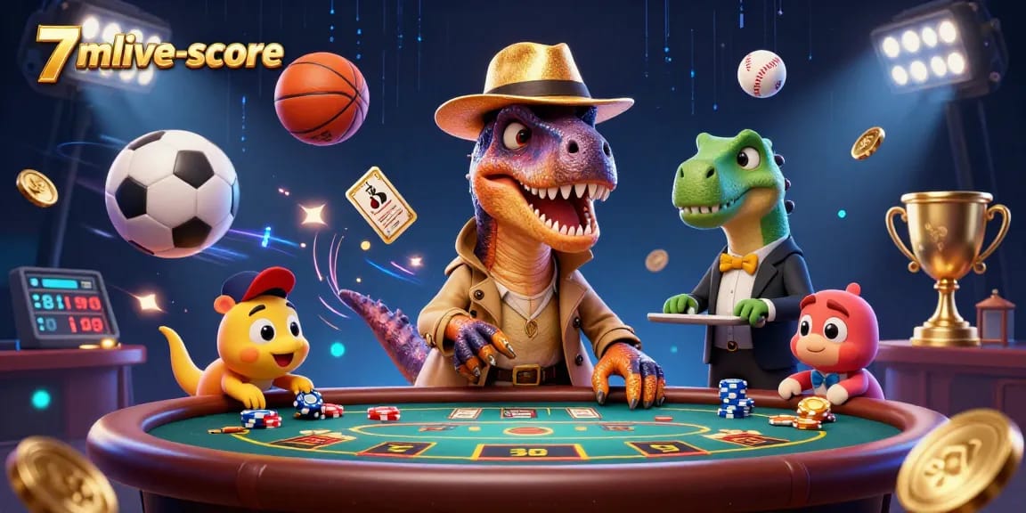 Experience thrilling gameplay with 7mlive-score at a dynamic blackjack table scene.