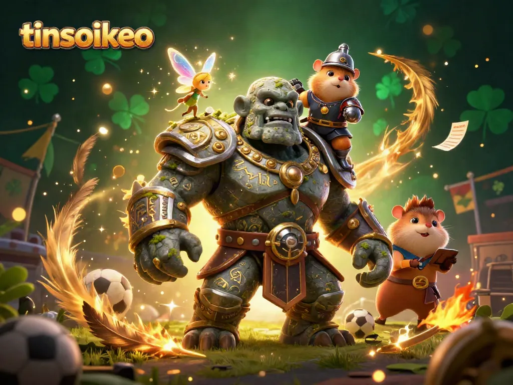 Experience the excitement of sports betting with tinsoikeo featuring dynamic characters and vibrant elements.