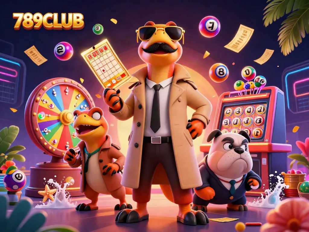 Enter the VIP area at 789CLUB with playful raptors disguised in a trench coat.
