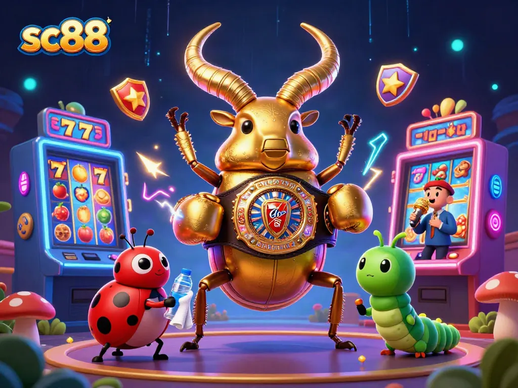 Experience thrilling gameplay with sc88 slots and dynamic jackpot action in an engaging 3D illustration.