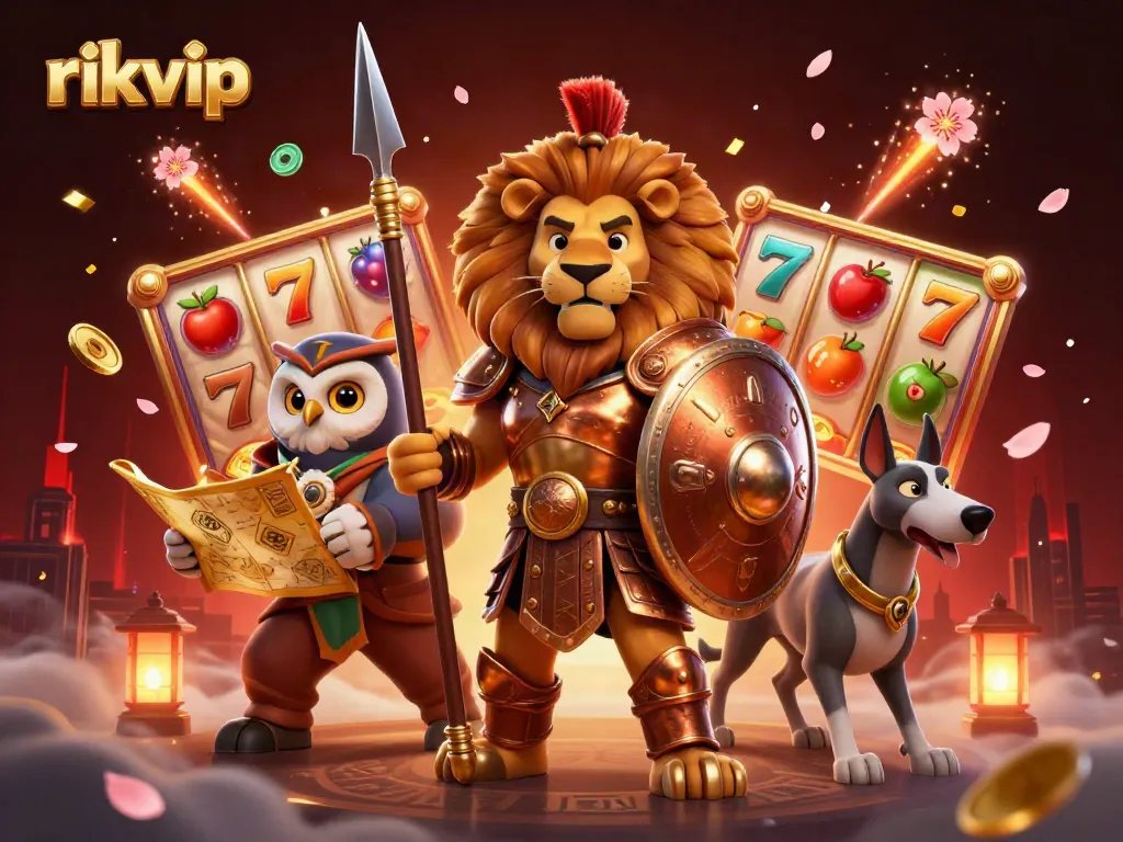 Experience the excitement of rikvip with vibrant slot reels and dynamic characters in action.