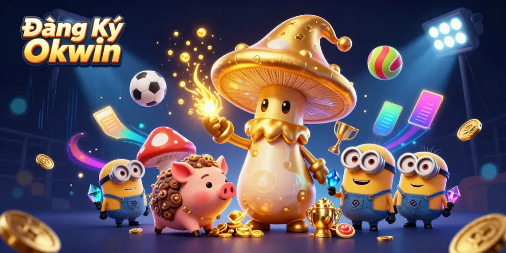 Experience the thrill of winning at Đăng Ký Okwin with enchanted characters and vibrant casino elements!