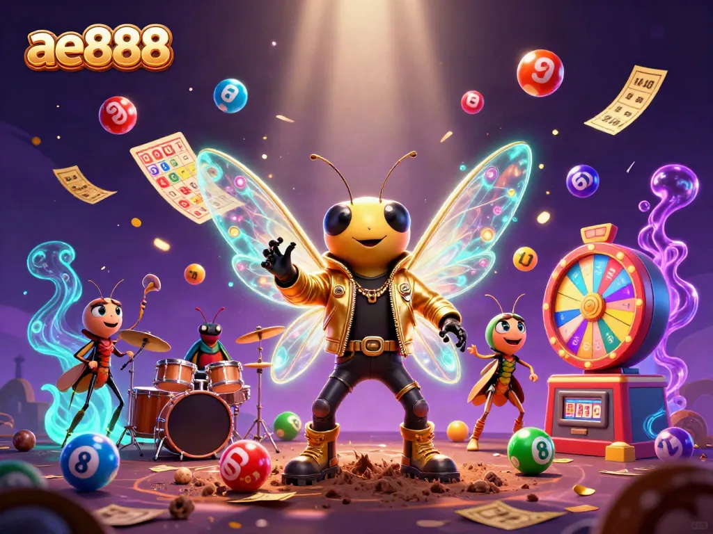 Experience high-energy gameplay with ae888 in this vibrant 3D casino scene featuring dynamic characters and elements.