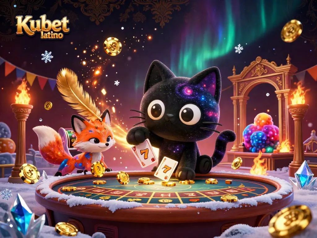 Experience thrilling gameplay with Kubet latino's cosmic casino featuring a captivating black hole cat.