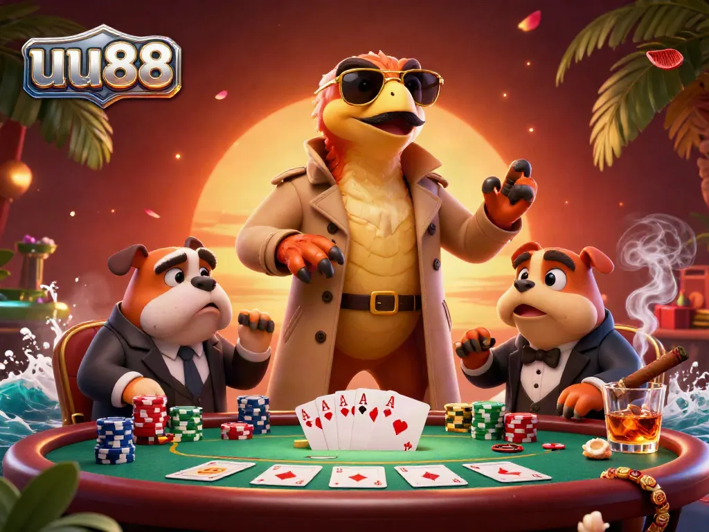 Engage with the lively atmosphere of uu88 casino as raptors try to sneak into a VIP lounge.