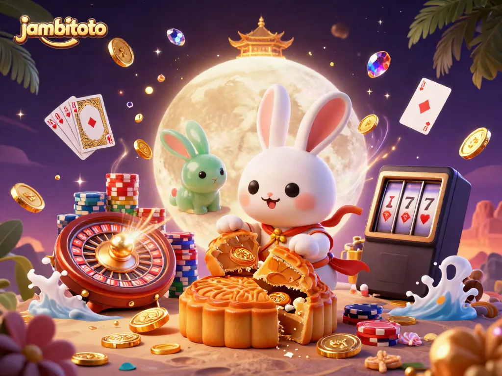 Experience the thrill of jambitoto with our vibrant casino scene featuring magical elements and winning symbols.