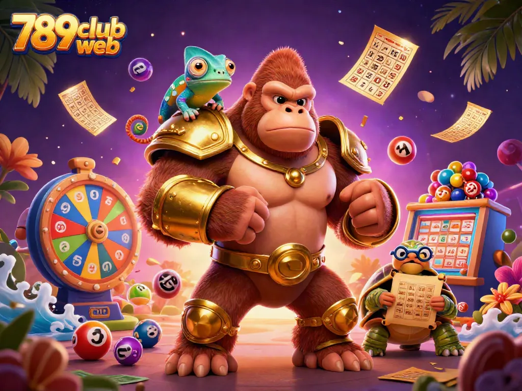 Engage with exciting gaming adventures on the vibrant 789club web with illustrated characters celebrating casino wins.