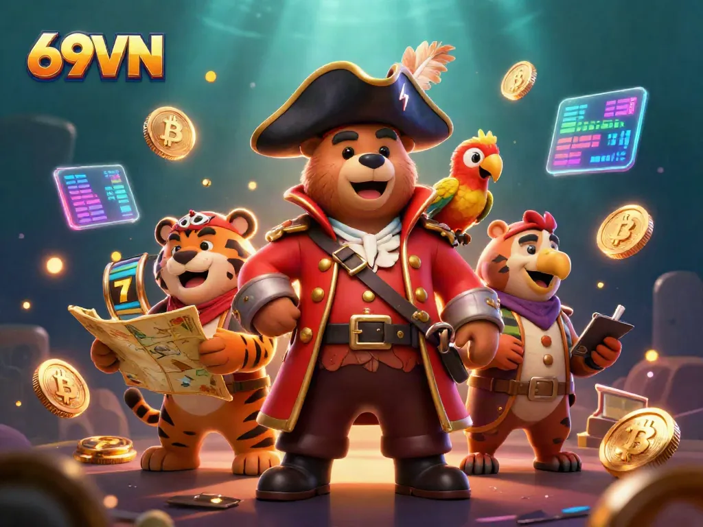 Experience thrilling slots and jackpots with the vibrant world of 69VN in this dynamic casino scene.