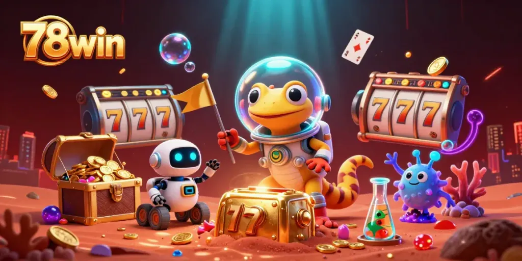 Engage with thrilling casino adventures at 78win featuring vibrant Martian-themed visuals.