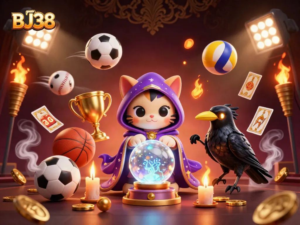 BJ38 offers a mystical fortune teller experience with sports elements, enhancing your betting journey.