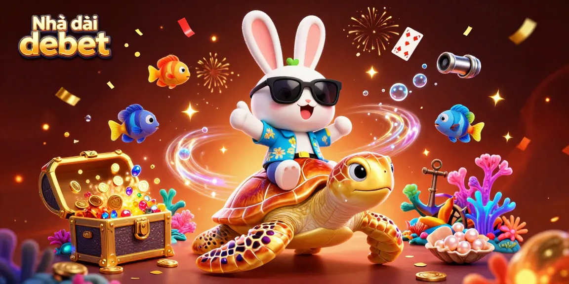 Experience excitement with Nhà cái debet while capturing treasures in a vibrant underwater casino scene.