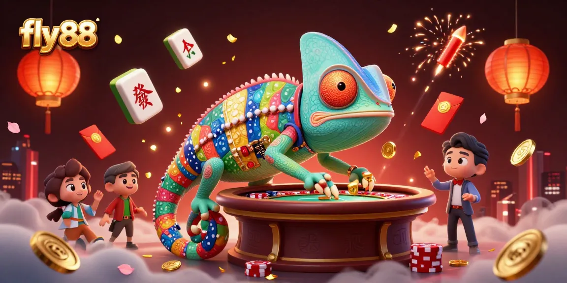 Experience thrilling gaming at fly 88 with a vibrant 3D casino scene featuring exciting game elements.