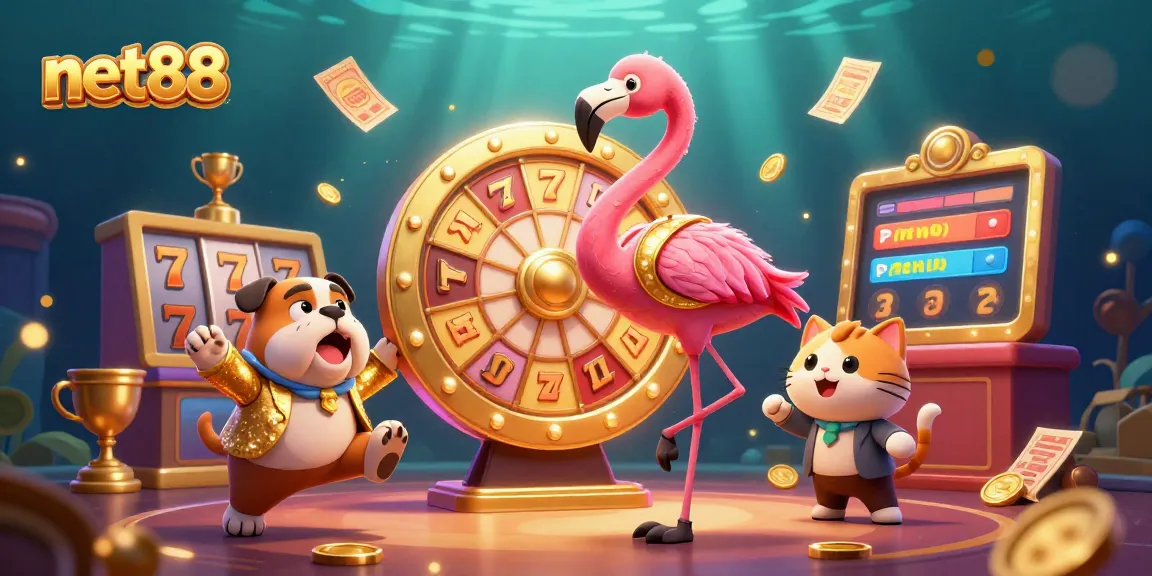 Spin for big wins at net88 with the vibrant game show scene filled with exciting casino elements.