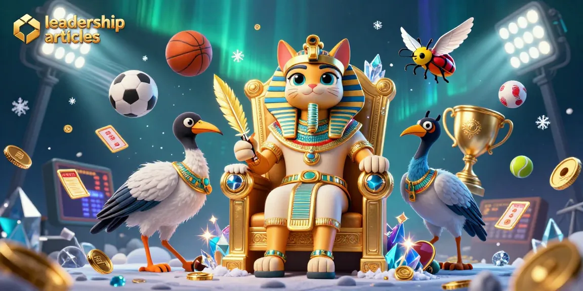 Experience winning insights from leadership articles in this dynamic 3D casino illustration.