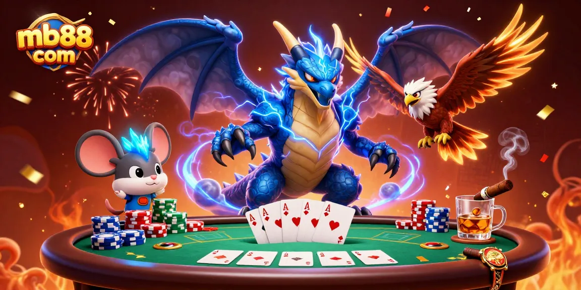 Engage with thrilling casino gameplay at mb88 com featuring dynamic characters amidst poker elements.